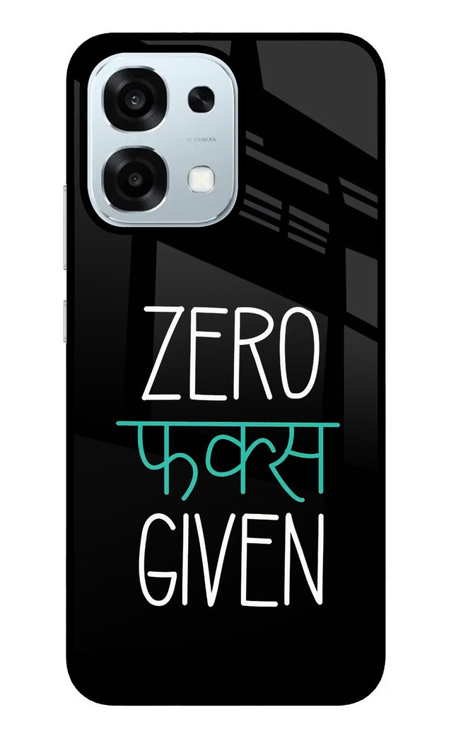 Zero Fucks Given Oppo F31 5G Glass Case