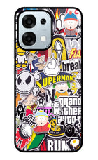Sticker Bomb Oppo F31 5G Glass Case