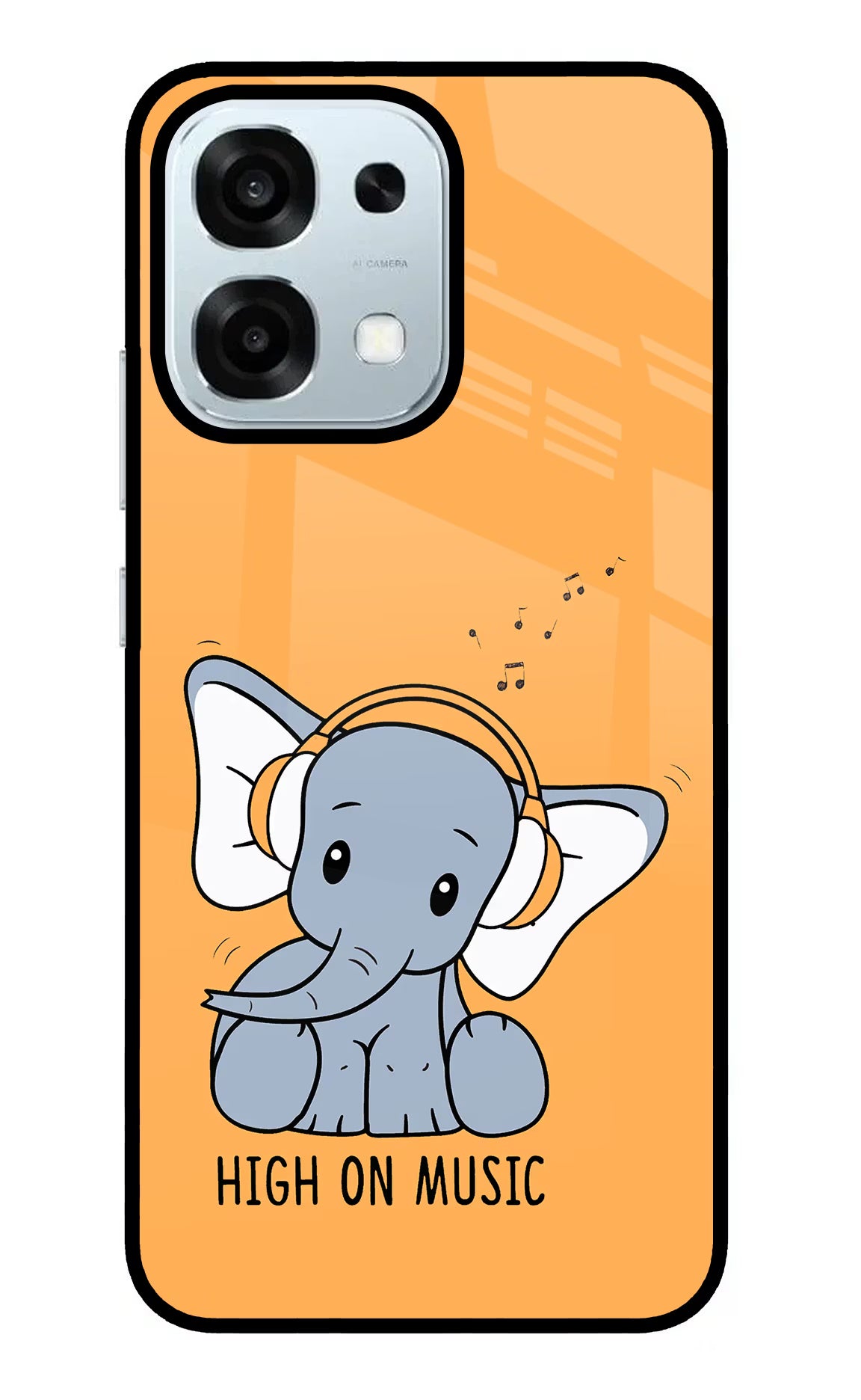 High On Music Oppo F31 5G Glass Case