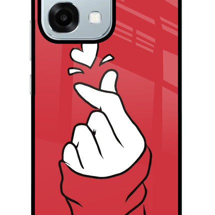 Korean Love Sign Oppo F31 5G Glass Case
