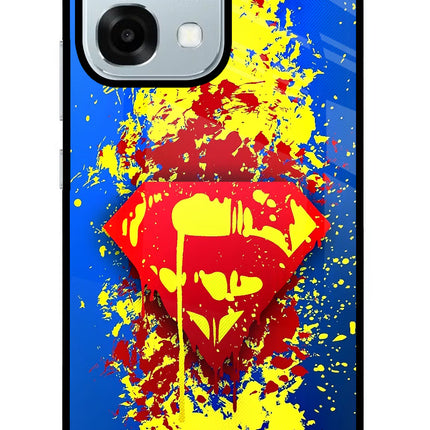 Superman logo Oppo F31 5G Glass Case
