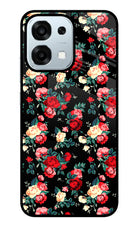 Rose Pattern Oppo F31 5G Glass Case