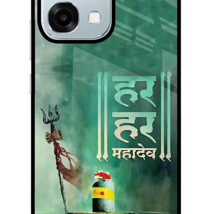 Har Har Mahadev Shivling Oppo F31 5G Glass Case