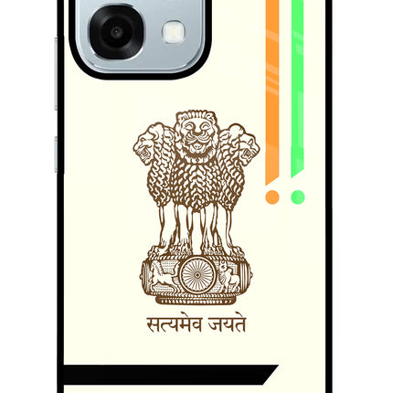 Satyamev Jayate Brown Logo Oppo F31 5G Glass Case