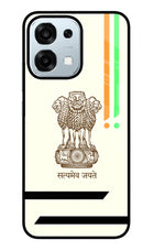 Satyamev Jayate Brown Logo Oppo F31 5G Glass Case