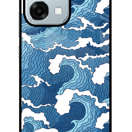 Blue Waves Oppo F31 5G Glass Case