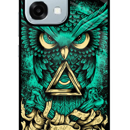 Green Owl Oppo F31 5G Glass Case