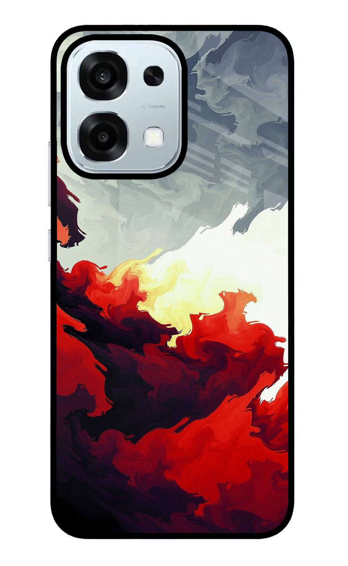 Fire Cloud Oppo F31 5G Glass Case Back Cover by Casekaro