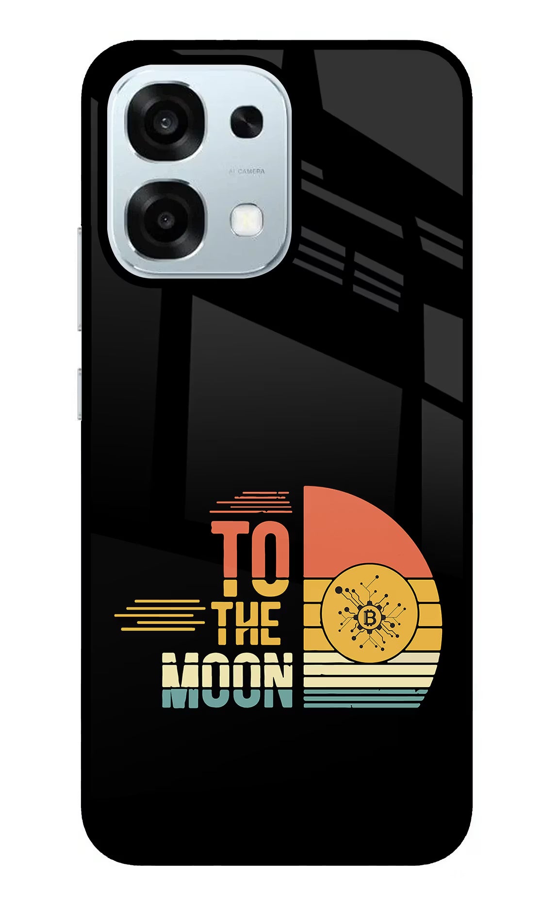 To the Moon Oppo F31 5G Glass Case Back Cover by Casekaro