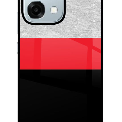 Tri Color Pattern Oppo F31 5G Glass Case