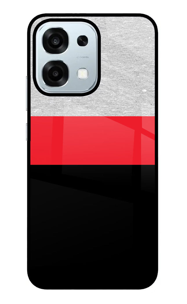 Tri Color Pattern Oppo F31 5G Glass Case