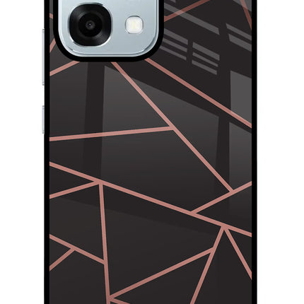 Geometric Pattern Oppo F31 5G Glass Case