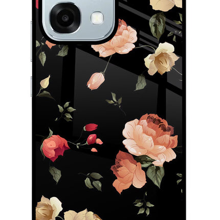 Flowers Oppo F31 5G Glass Case Back Cover by Casekaro