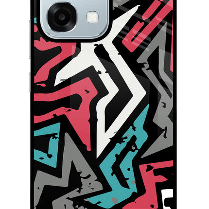 Geometric Graffiti Oppo F31 5G Glass Case