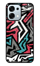 Geometric Graffiti Oppo F31 5G Glass Case