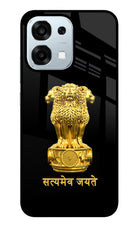 Satyamev Jayate Golden Oppo F31 5G Glass Case