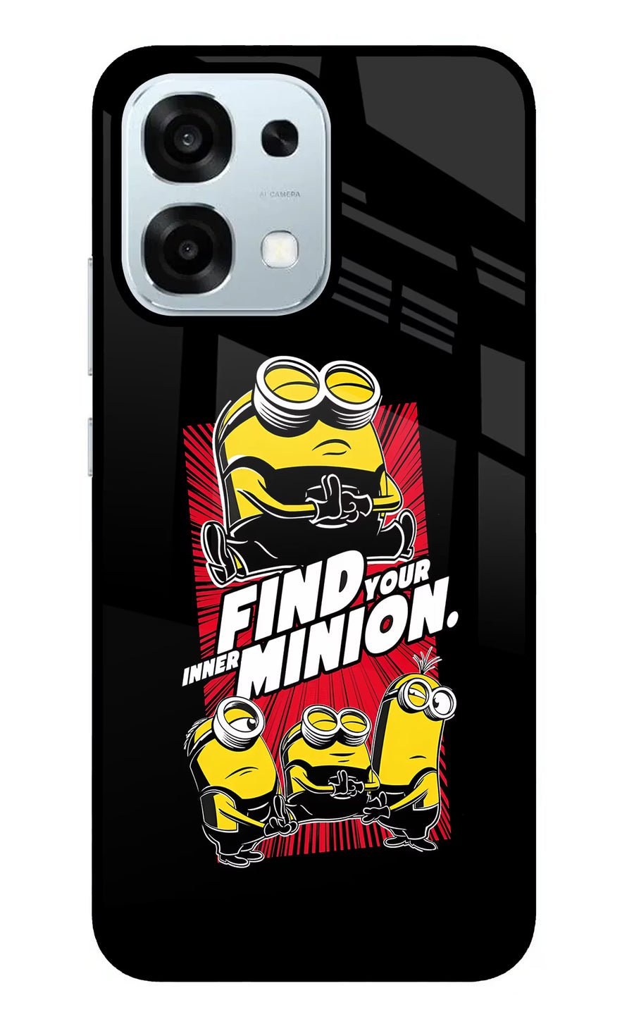 Find your inner Minion Oppo F31 5G Back Cover, Glass case