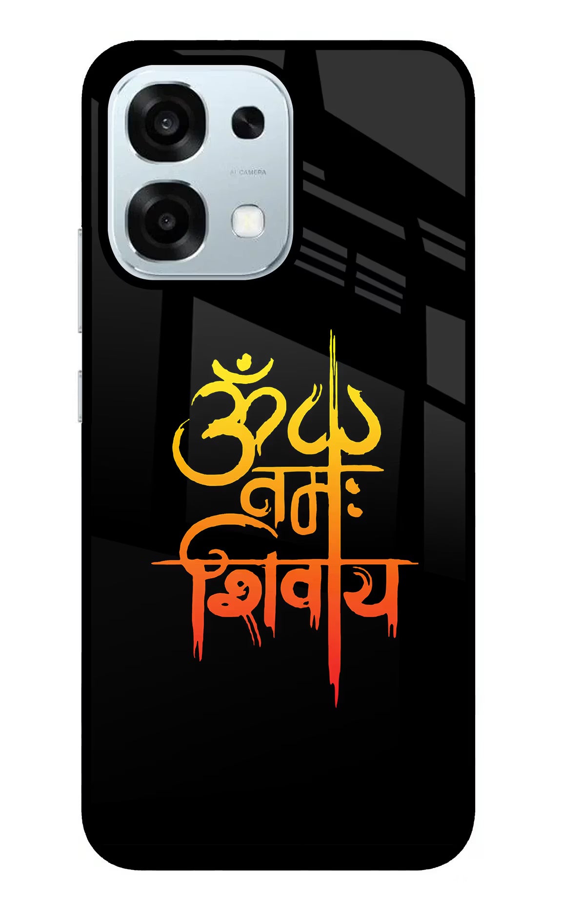 Om Namah Shivay Oppo F31 5G Glass Case Back Cover by Casekaro