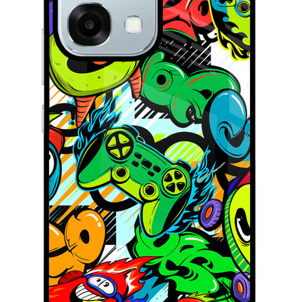 Game Doodle Oppo F31 5G Glass Case
