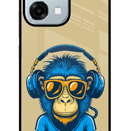 Monkey Headphone Oppo F31 5G Glass Case