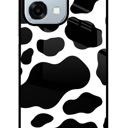 Cow Spots Oppo F31 5G Glass Case Back Cover by Casekaro