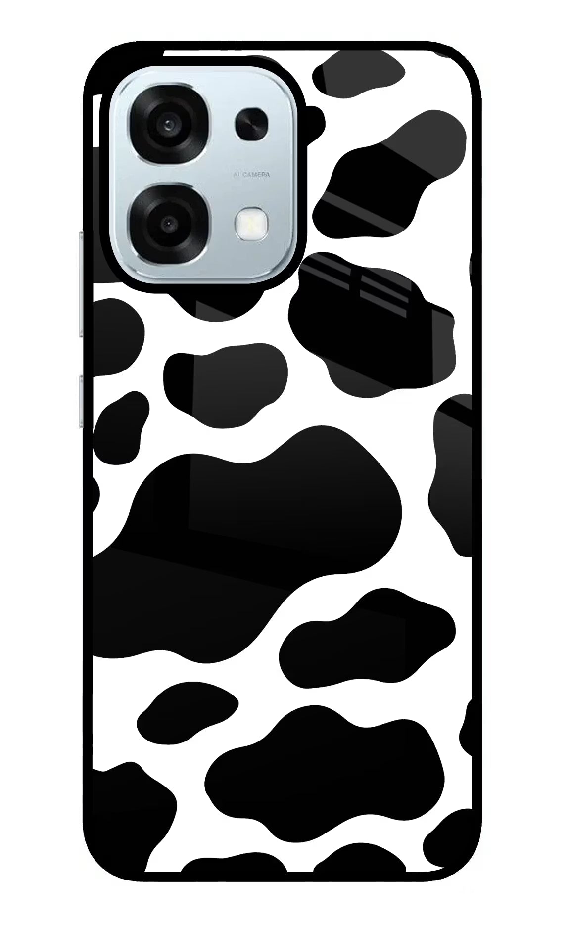 Cow Spots Oppo F31 5G Glass Case Back Cover by Casekaro