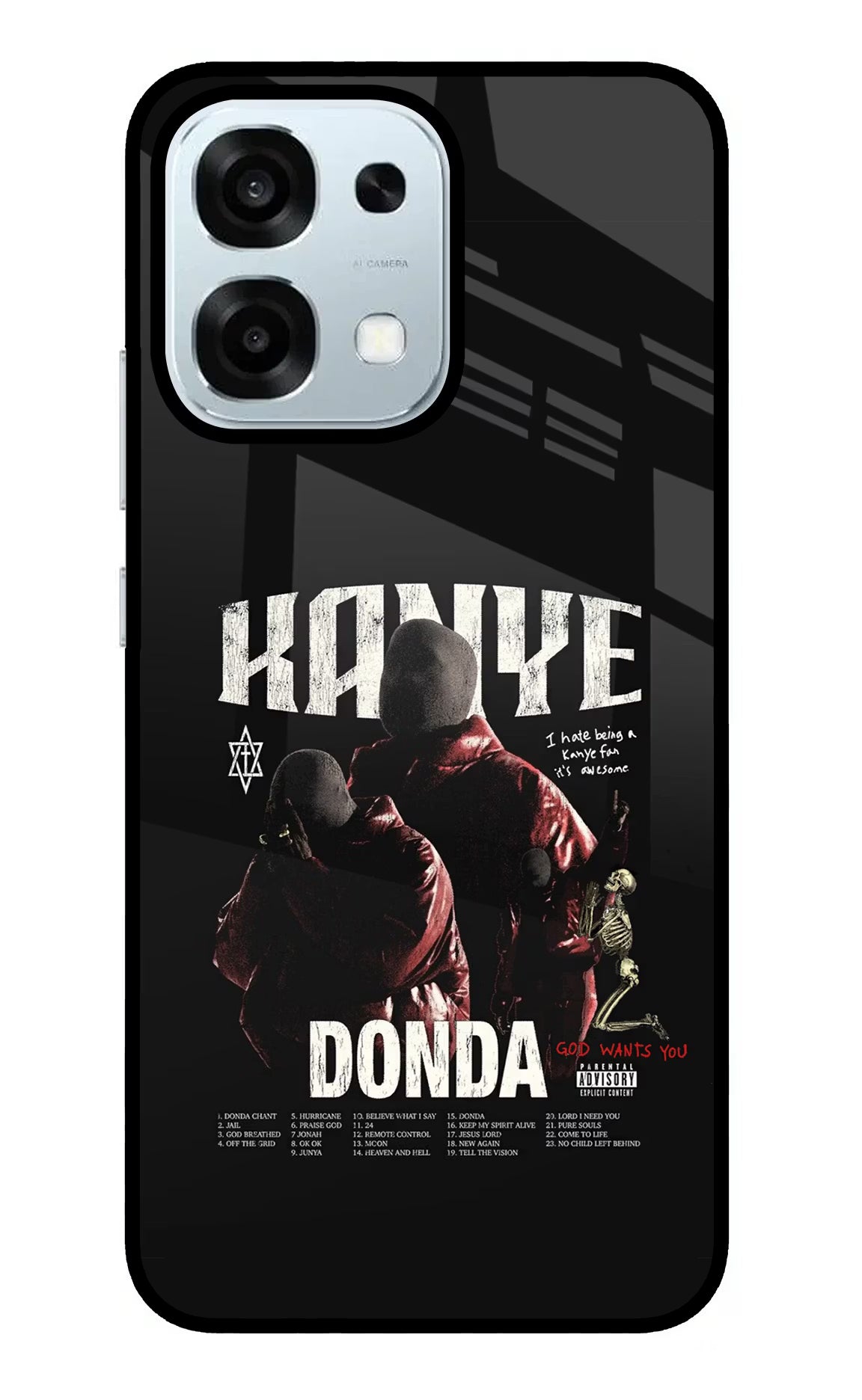Donda Kanye West Oppo F31 5G Glass Case Back Cover by Casekaro