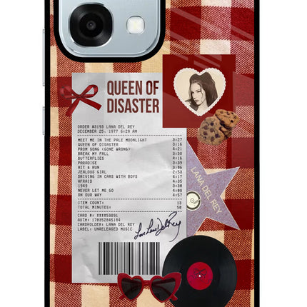 Queen of Disaster Oppo F31 5G Glass Case Back Cover by Casekaro