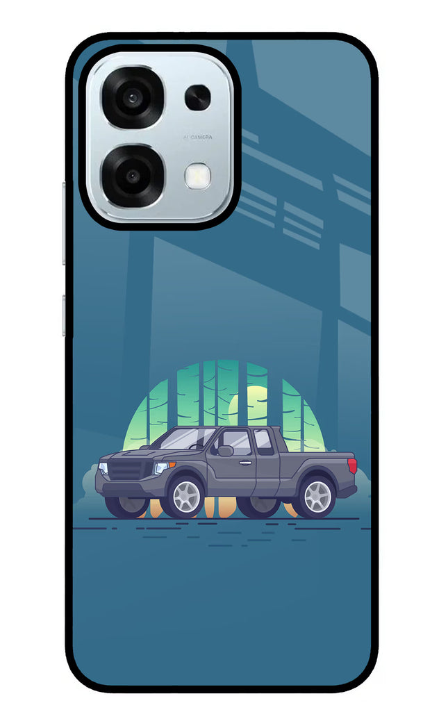 Retro Garage Vibe Oppo F31 5G Glass Case
