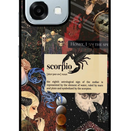 Scorpio Zodiac Oppo F31 5G Glass Case Back Cover by Casekaro