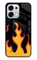 Fired Up – Black Oppo F31 5G Glass Case