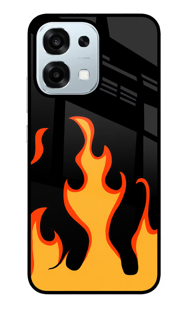 Fired Up – Black Oppo F31 5G Glass Case