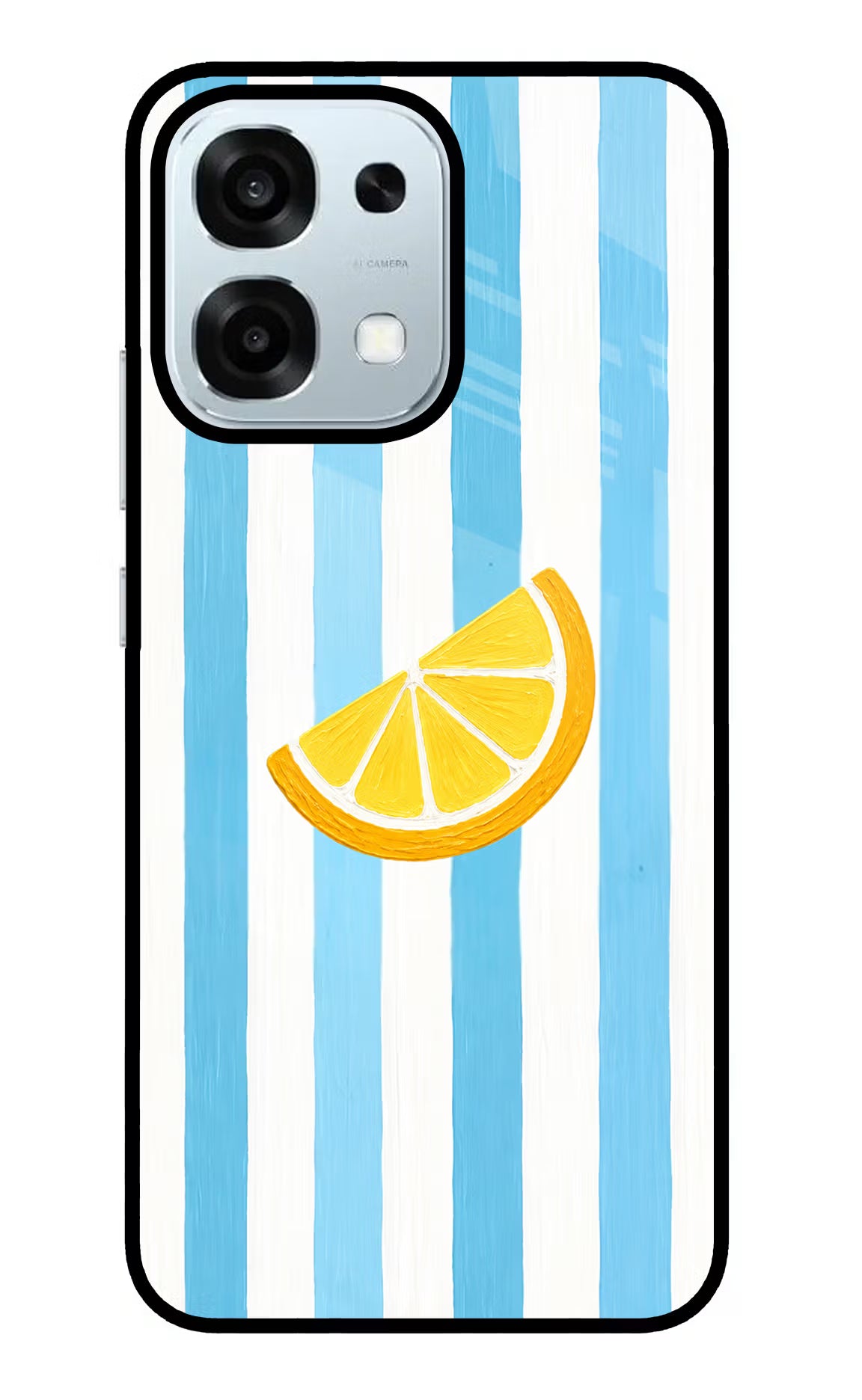 Summer Lemon Oppo F31 5G Glass Case Back Cover by Casekaro