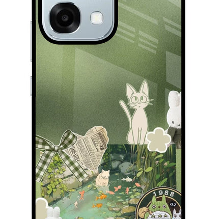 Aesthetic anime Oppo F31 5G Glass Case