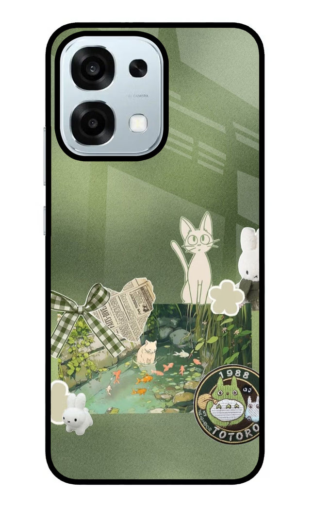 Aesthetic anime Oppo F31 5G Glass Case