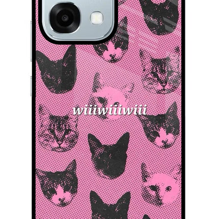 Pink Cats Oppo F31 5G Glass Case