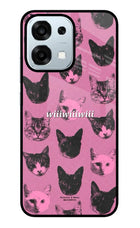 Pink Cats Oppo F31 5G Glass Case