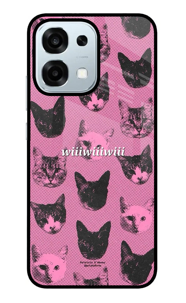 Pink Cats Oppo F31 5G Glass Case