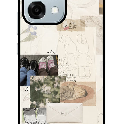 Soft Aesthetic Oppo F31 5G Glass Case