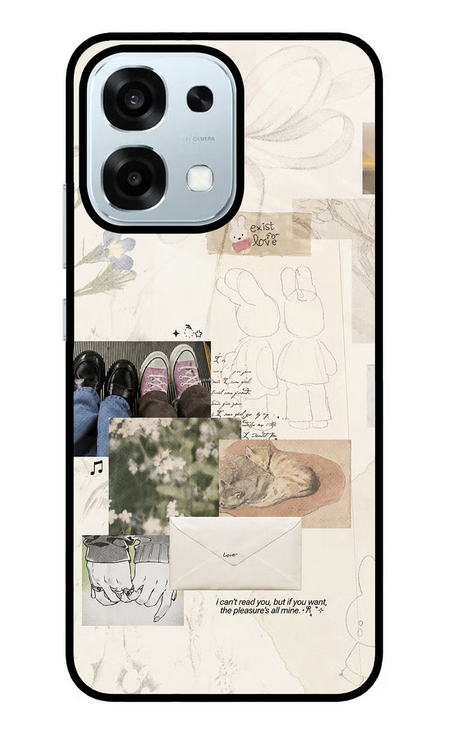 Soft Aesthetic Oppo F31 5G Glass Case