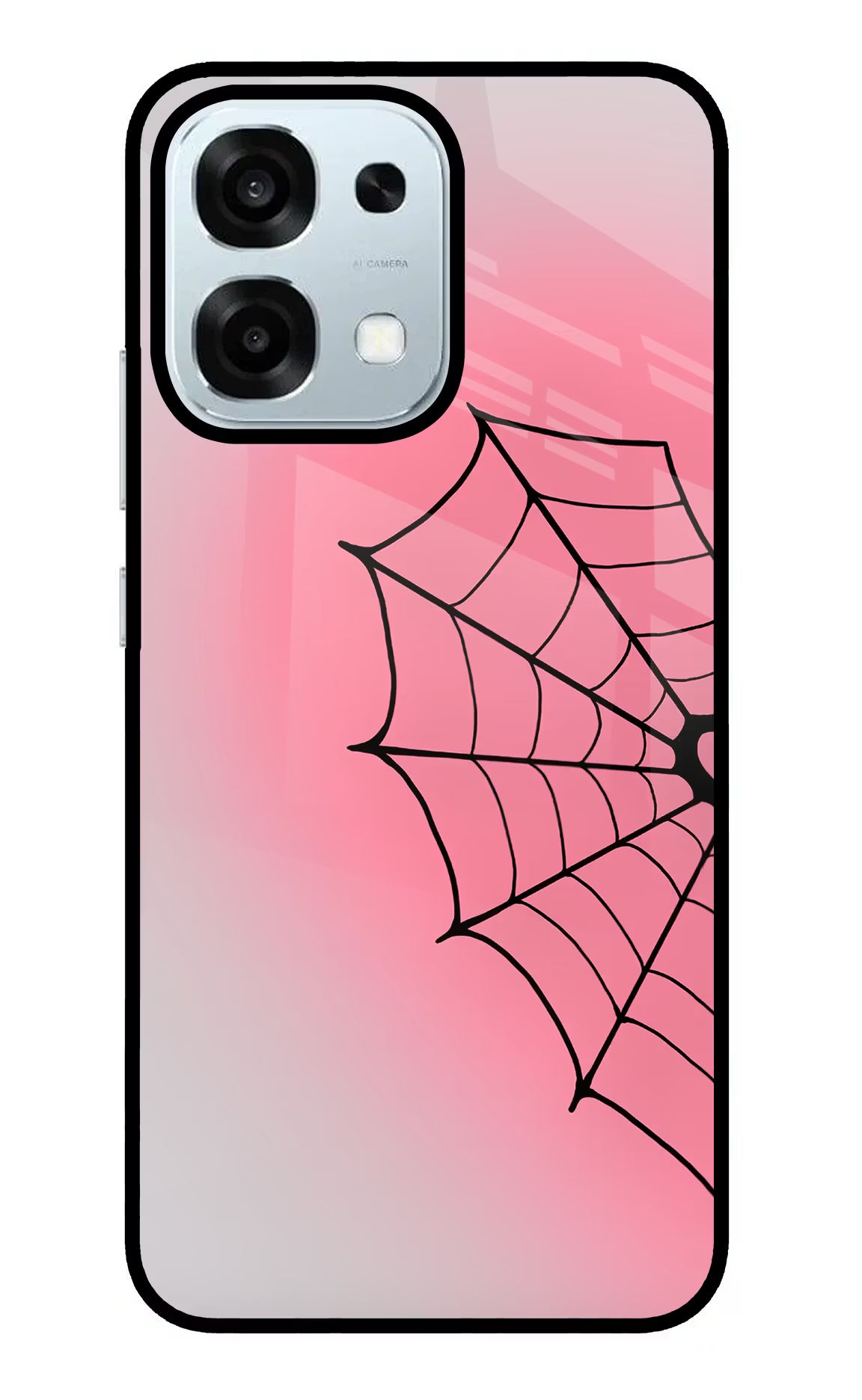 Pink Web Oppo F31 5G Glass Case