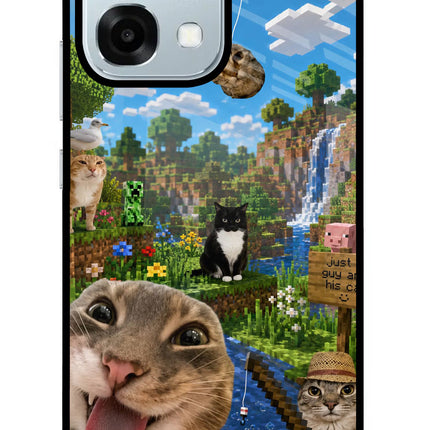 Minecraft Cat Chaos Oppo F31 5G Glass Case