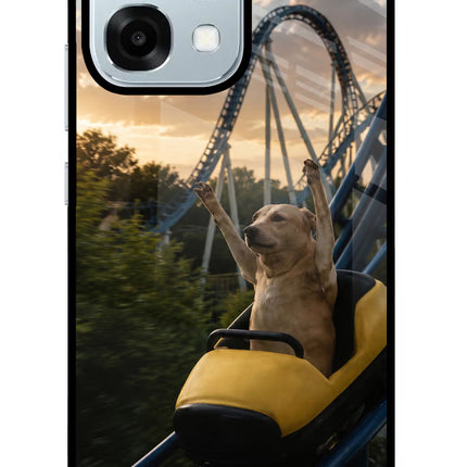 Rollercoaster Dog Oppo F31 5G Glass Case