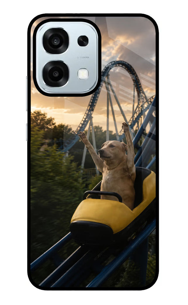 Rollercoaster Dog Oppo F31 5G Glass Case