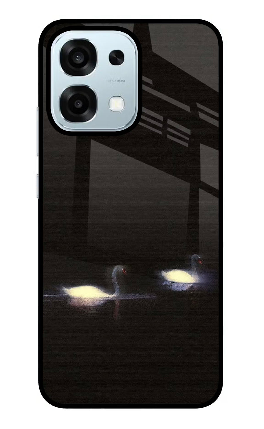 Silent Swans Oppo F31 5G Back Cover, Glass case