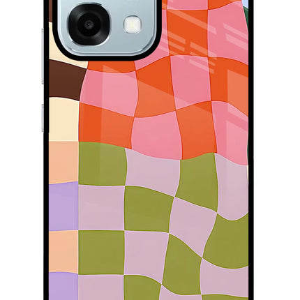 Wavy Grid Oppo F31 5G Glass Case