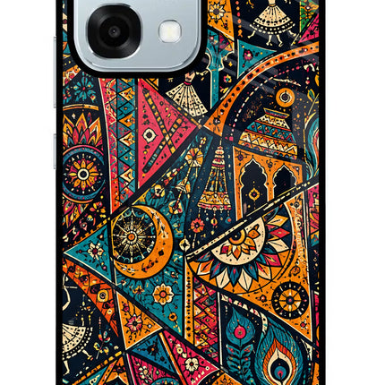 Folk Print Oppo F31 5G Glass Case
