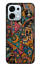 Folk Print Oppo F31 5G Glass Case