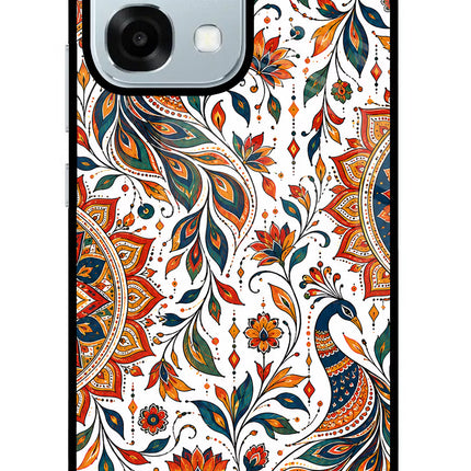 White Mayura Oppo F31 5G Glass Case