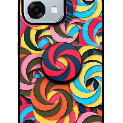 Spiral Pattern Oppo F31 5G Pop Case by Casekaro